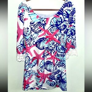 Lilly Pulitzer Gorgeous Harbor Tunic Dress S NWT Shells $198
